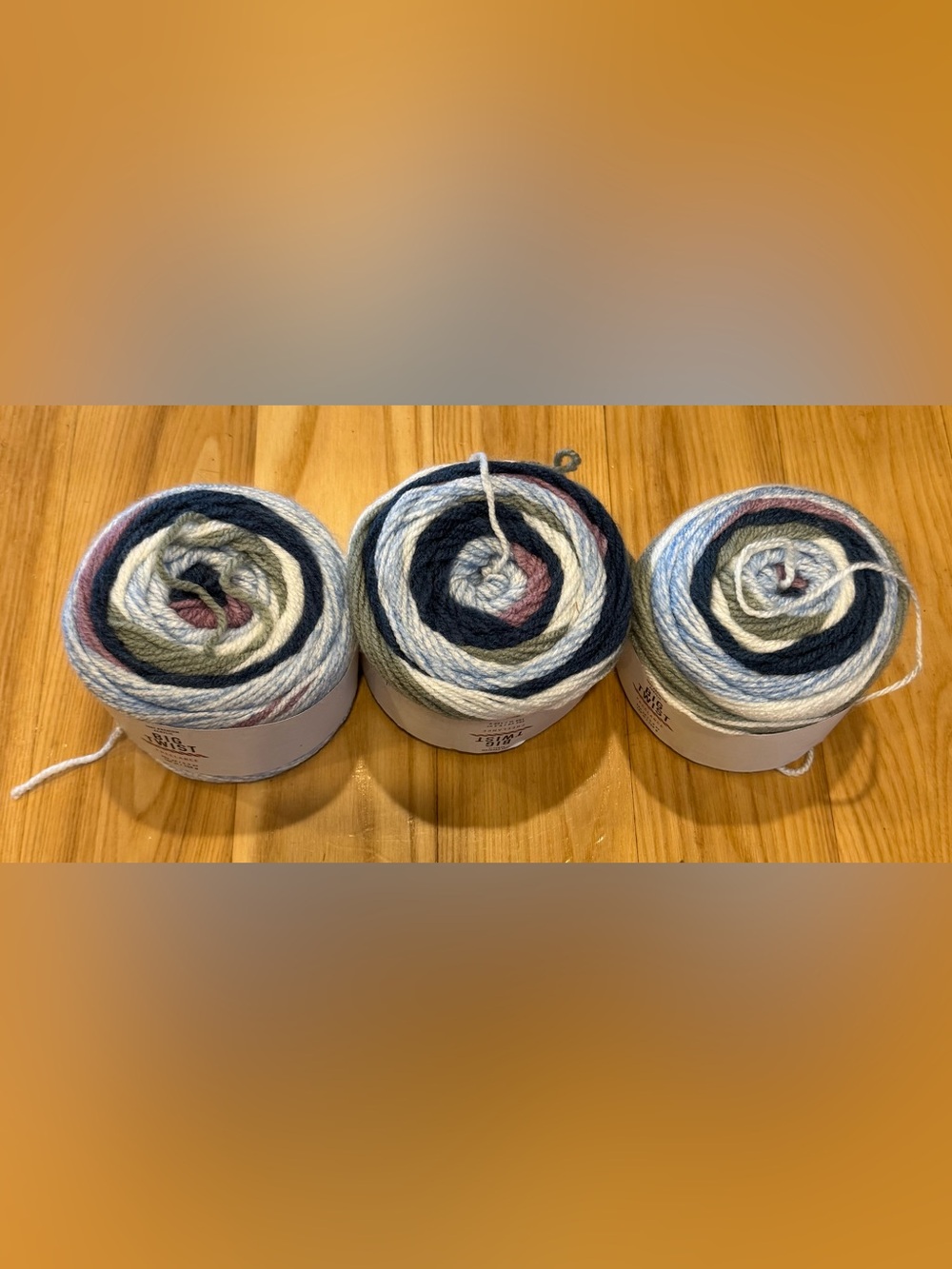 Big Twist Freelance Yarn Lot 3 Blue Green Multi Discontinued